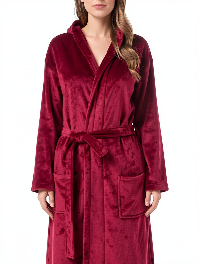 Women's Polyester Coral Fleece Bathrobe