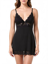 Women's Sexy V-Neck Lace Backless Babydoll Lingerie – view 6