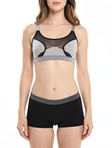 Fitness Custom Made Sports Bra with Mesh Panel – view 2