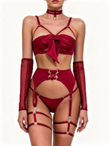 Women's Sexy Garter Belt Lingerie Set – Style LO3629 – view 4