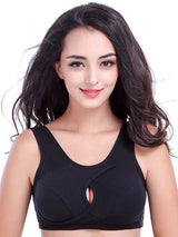 Fashion Black Top Padded Sports Bra – view 3