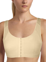 Women's Nude Front Closure Posture Support Sports Bra Bustier Top – view 5