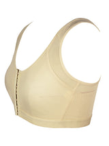 Women's Nude Front Closure Posture Support Sports Bra Bustier Top – view 3