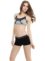 Fitness Custom Made Sports Bra with Mesh Panel – view 4