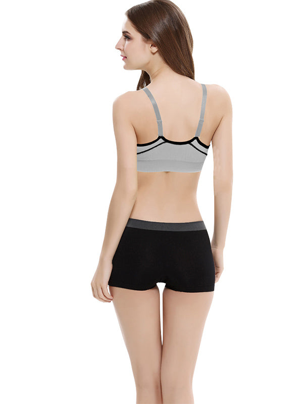 Fitness Custom Made Sports Bra with Mesh Panel – view 1