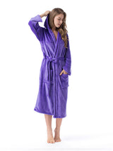 Women's Polyester Coral Fleece Bathrobe – view 10