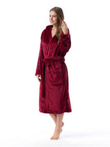 Women's Polyester Coral Fleece Bathrobe – view 11