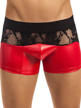 Men's Red & Black Lace Pants – view 1
