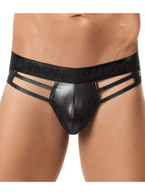 Men's Sexy Black Vinyl Pants – view 2