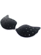 Women's Black Breathable Mango-Shape Adhesive Invisible Bra – view 1