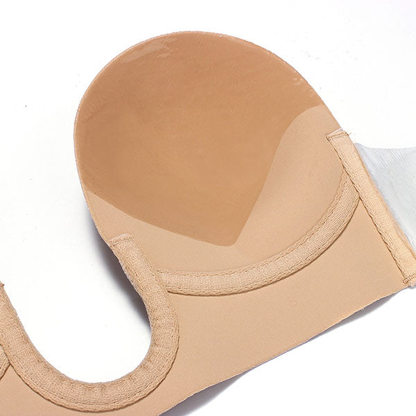 Women's Nude U-Plunge Strapless Backless Invisible Bra