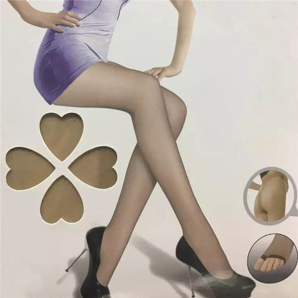 Women's Nude Open-Toe Ultra-Sheer Pantyhose Tights – view 1
