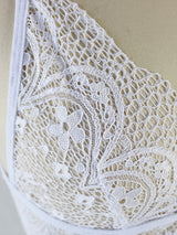 Women's White Scalloped Lace Bralette & High-Waist Panty Lingerie Set – view 2