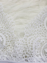 Women's White Scalloped Lace Bralette & High-Waist Panty Lingerie Set – view 4