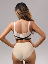 Women's Punk Leather Body Chain Belt Harness – back view