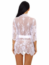 Women's Sexy Sheer Black Lace Babydoll Lingerie – view 8