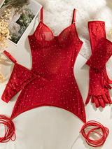 Women's Sexy Sparkle Mesh Babydoll Lingerie – view 6