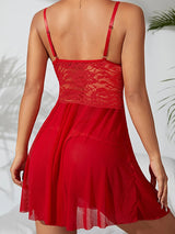 Women's Sexy Deep V-Neck Lace Babydoll Lingerie – view 1