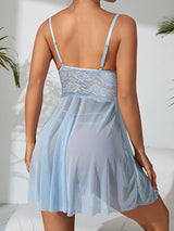 Women's Sexy Deep V-Neck Lace Babydoll Lingerie – view 7