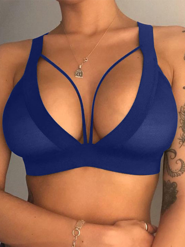Women's Sexy Strappy Deep V-Neck Push-Up Bra – view 2