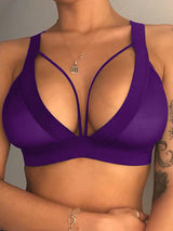Women's Sexy Strappy Deep V-Neck Push-Up Bra – view 3