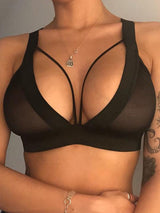 Women's Sexy Strappy Deep V-Neck Push-Up Bra – view 4