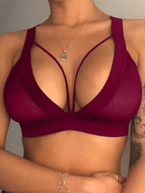 Women's Sexy Strappy Deep V-Neck Push-Up Bra – view 5