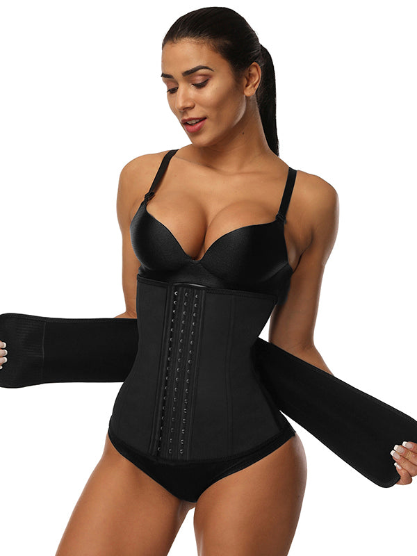 Latex Waist Shaper 7 Bones Hooks
