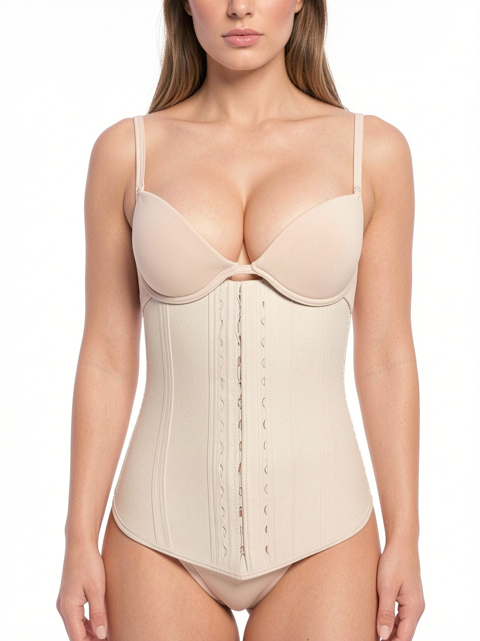 Hook Eyes Latex Waist Training Corset