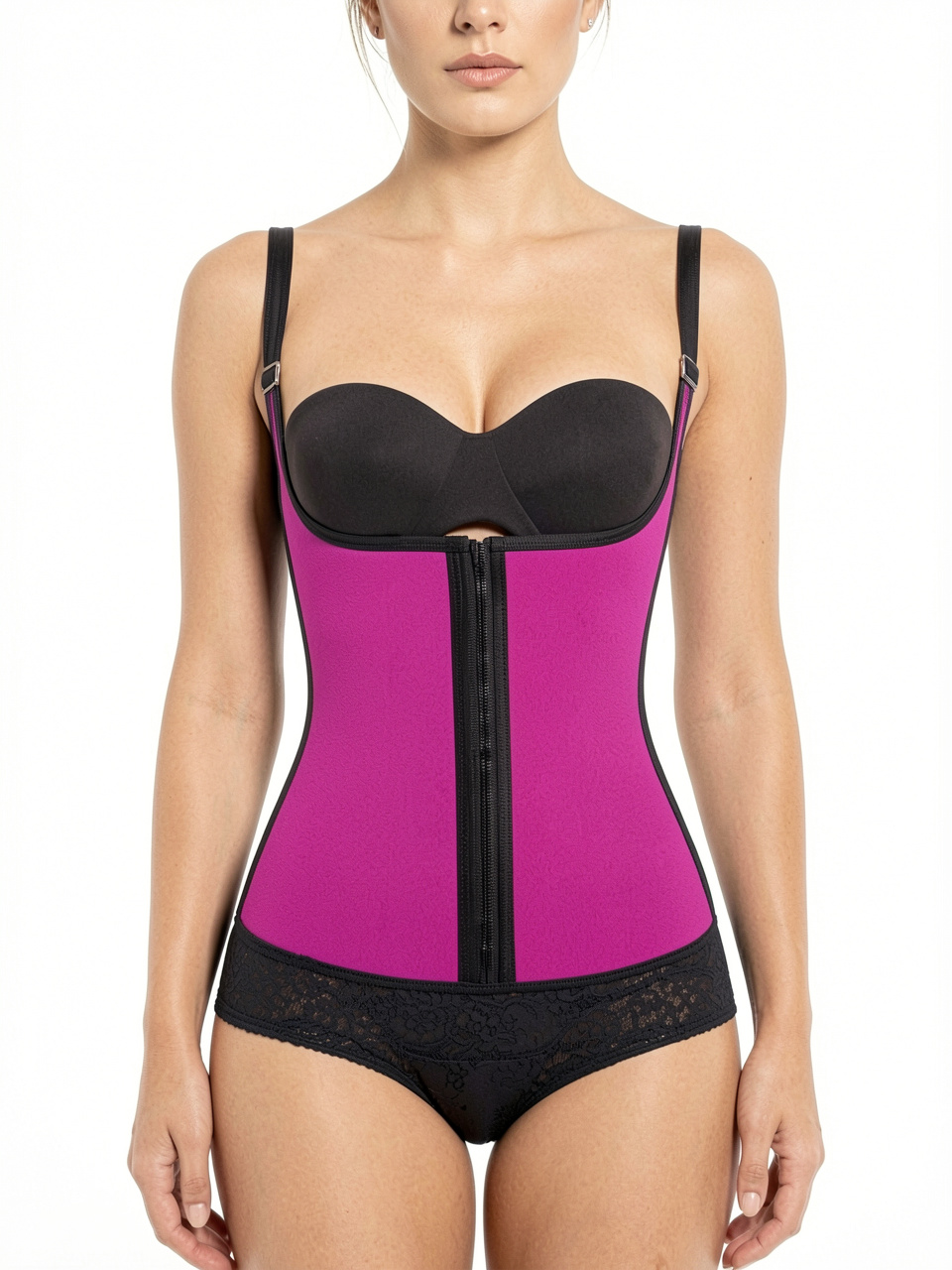Latex Steel Boned Hourglass Cincher Vest