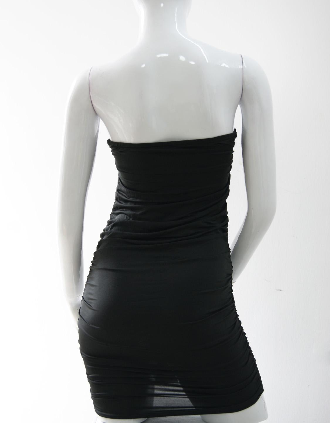Strapless Sequin Bust Ruched Mini Dress