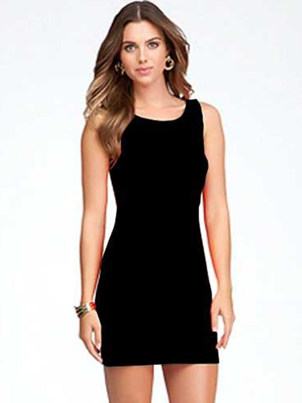 Elegant Backless Mini Dress
