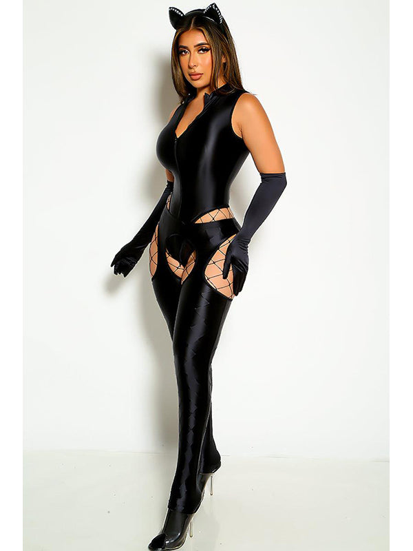 Women Sexy Vinyl Teddy Lingerie