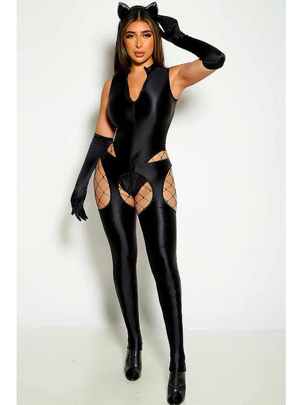 Women Sexy Vinyl Teddy Lingerie