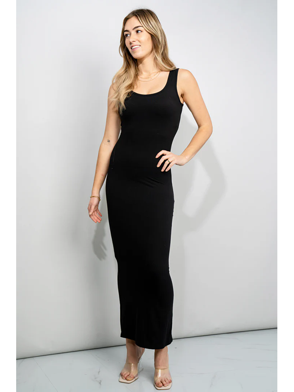 Women Sexy Scoop Neck Maxi Dress