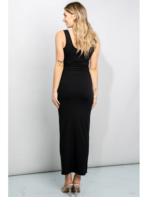 Women Sexy Scoop Neck Maxi Dress