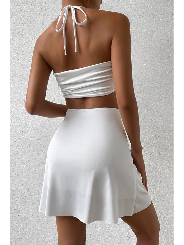 Halter Ring Cut-Out Mini Dress