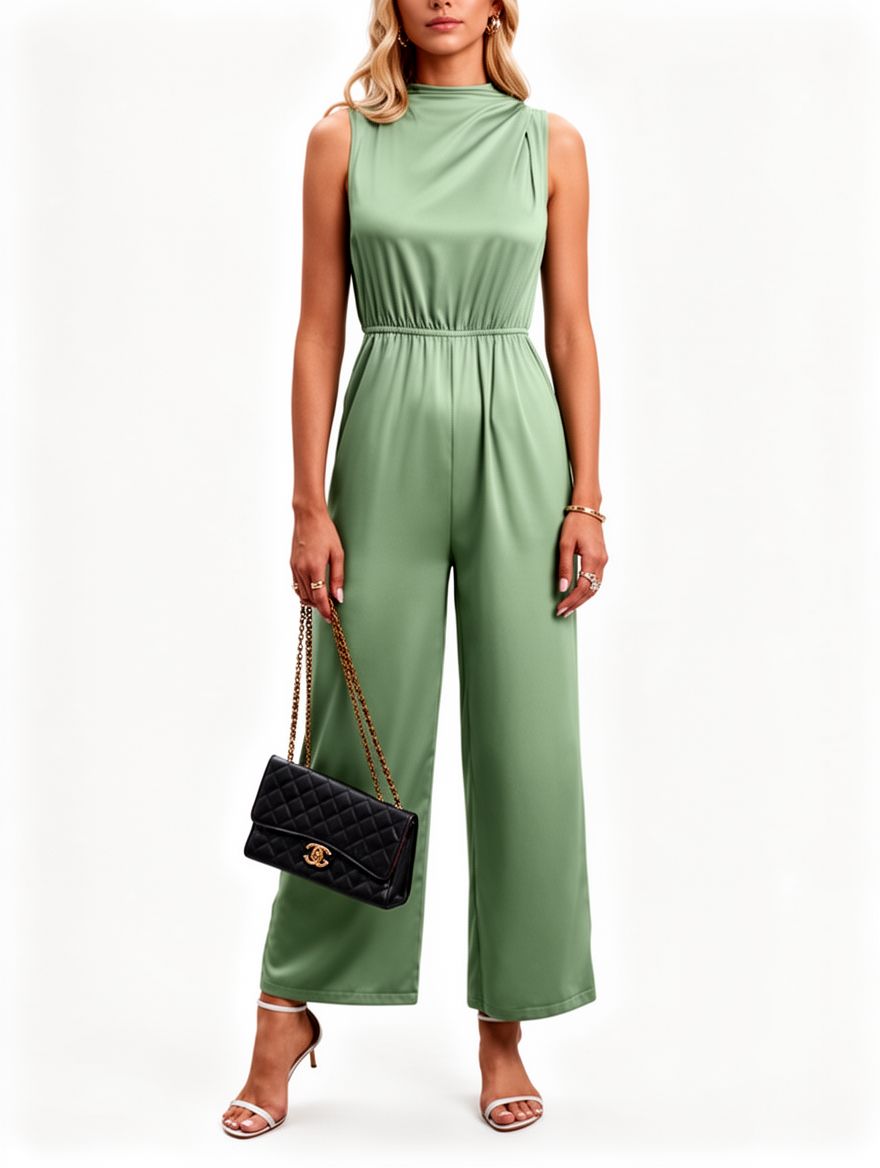Women Fashion Sleeveless Jumpsuit