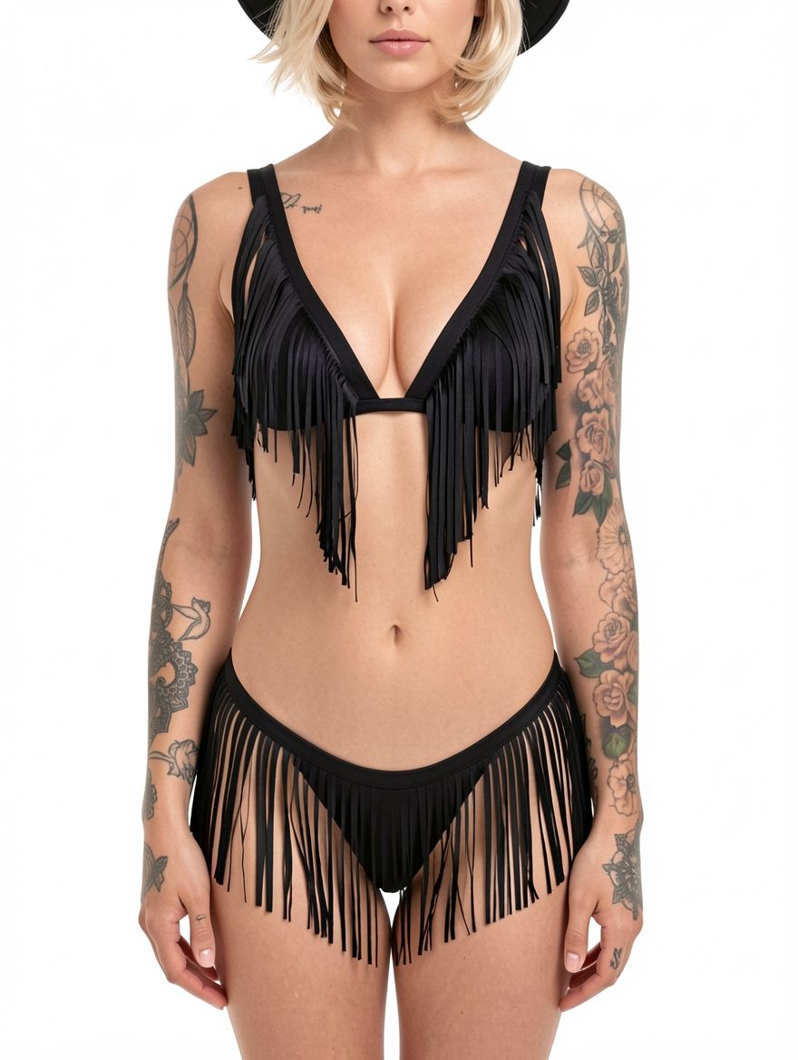 Fashion Sexy Women Fringe Bra