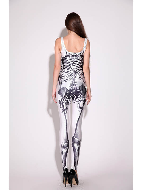 Sexy Printed Sleeveless Long Jumpsuit