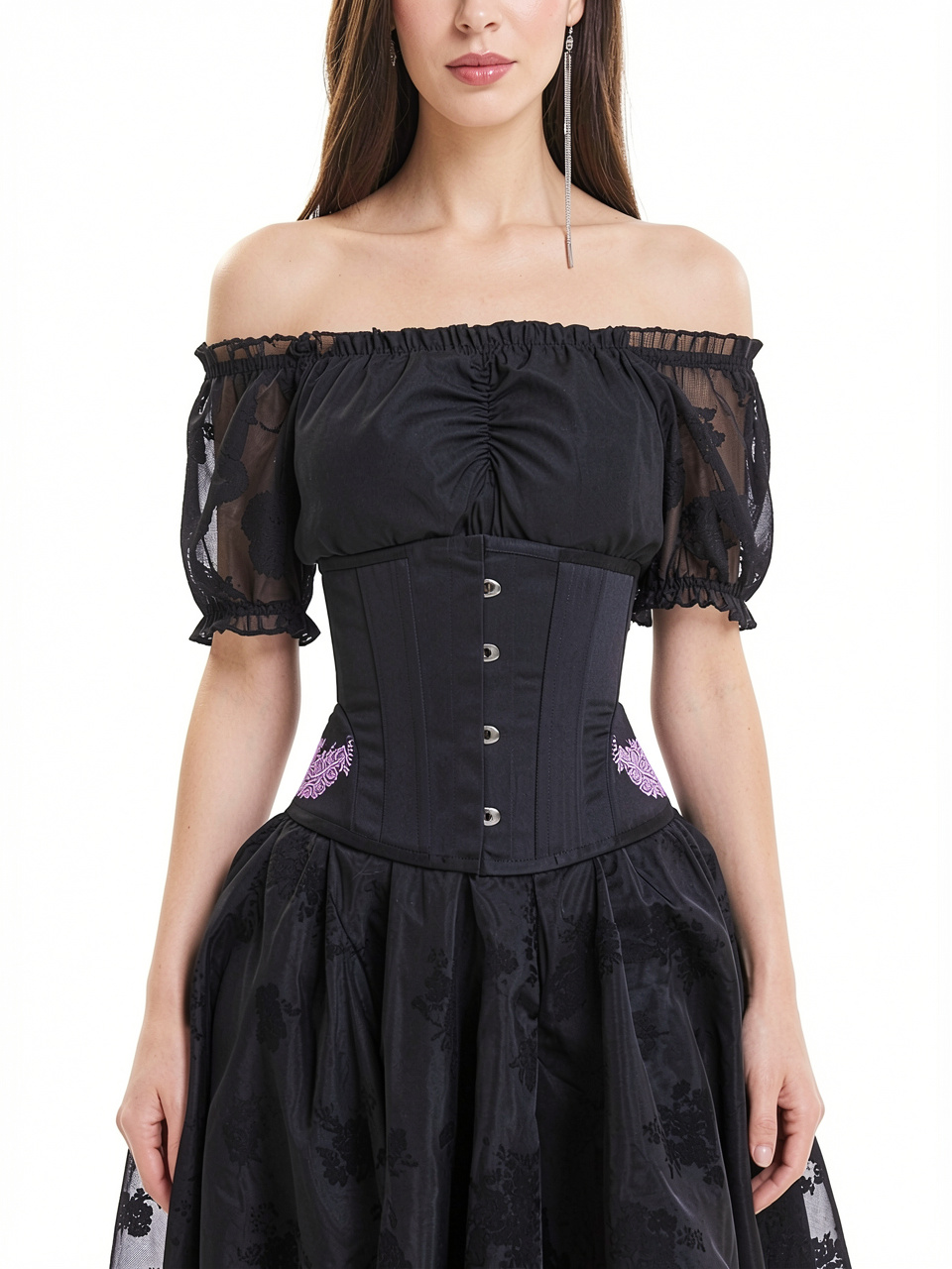 Women Floral Embroidered Corsets and Bustiers
