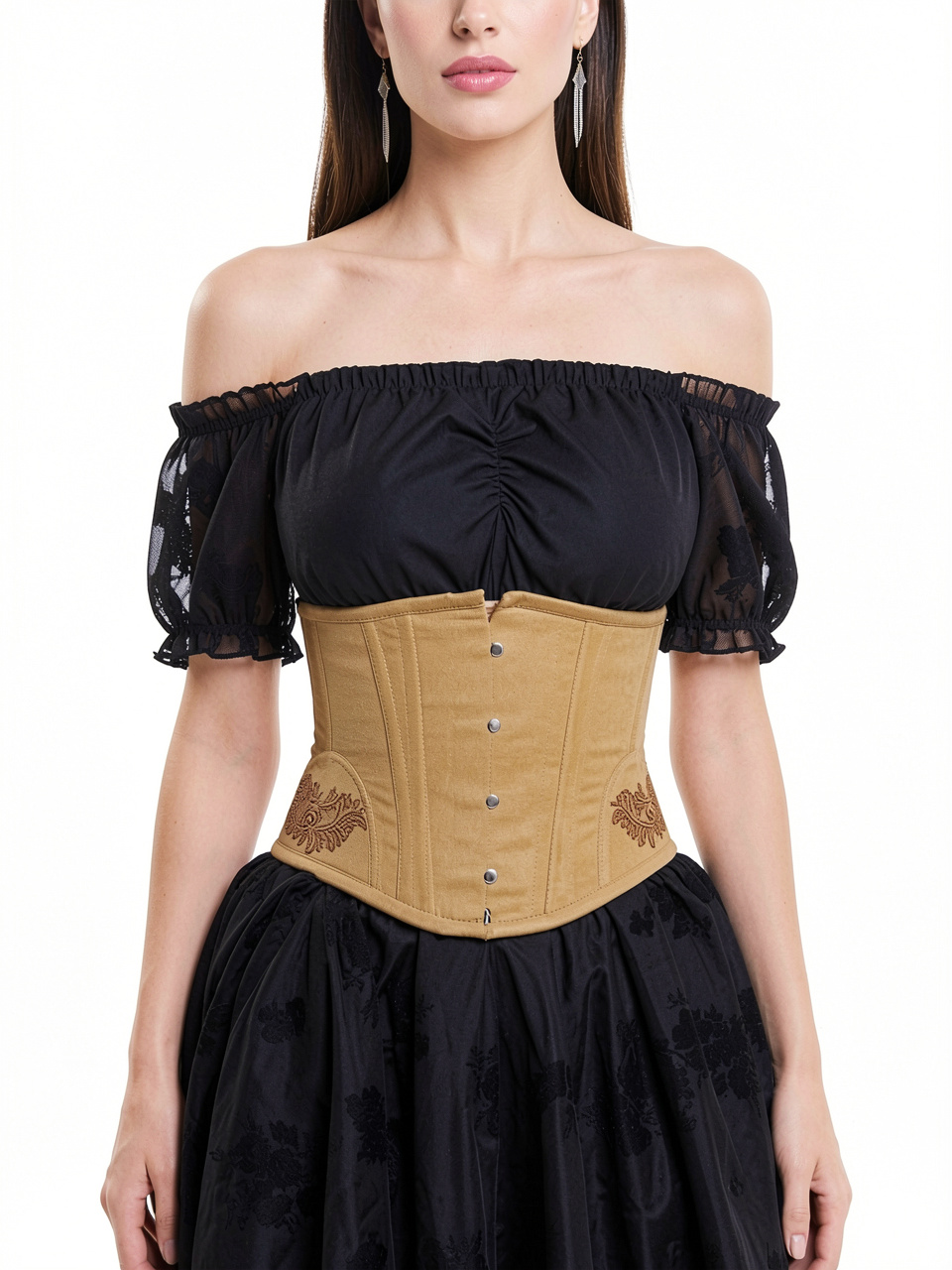 Women Floral Embroidered Corsets and Bustiers