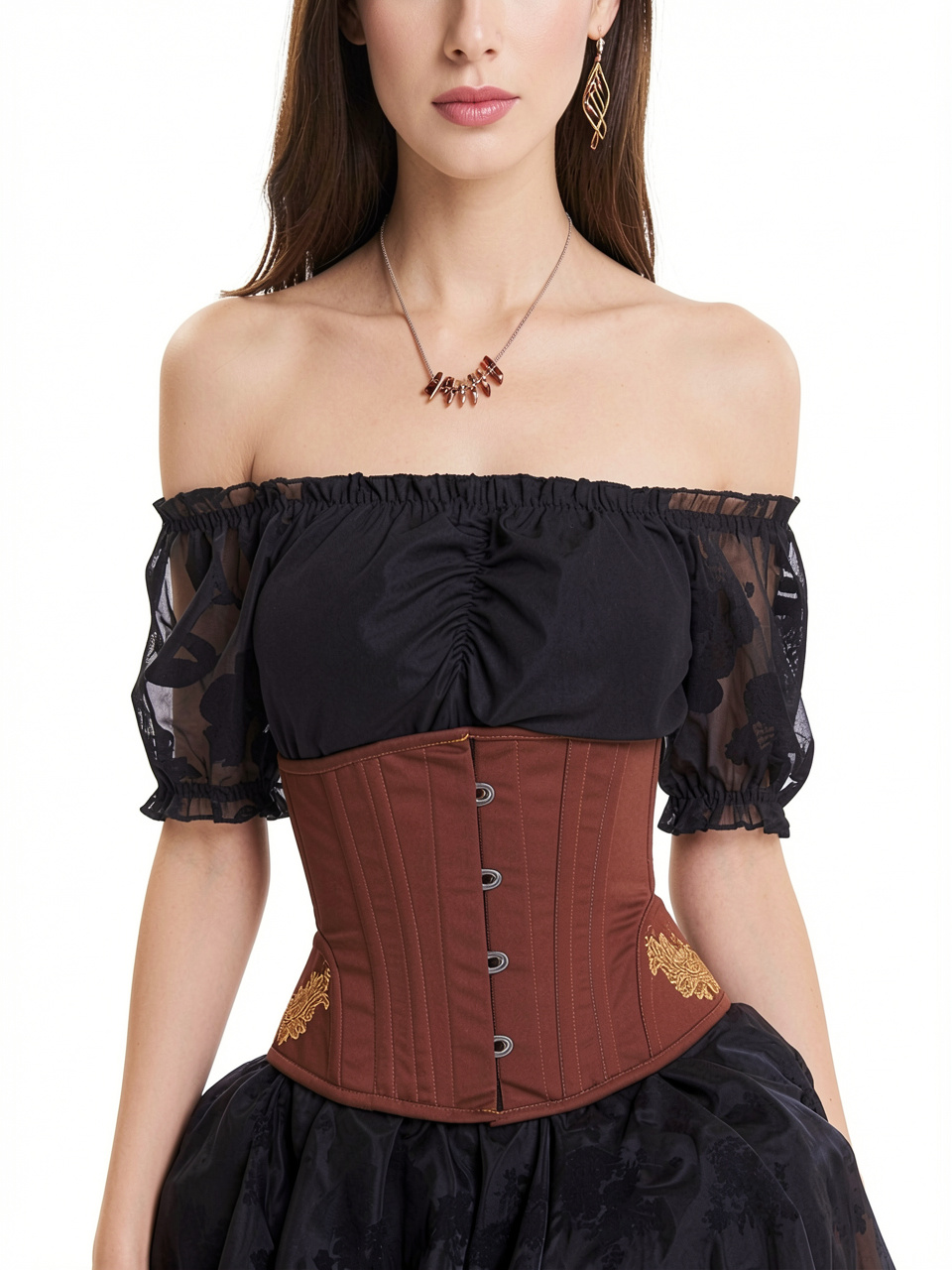 Women Floral Embroidered Corsets and Bustiers