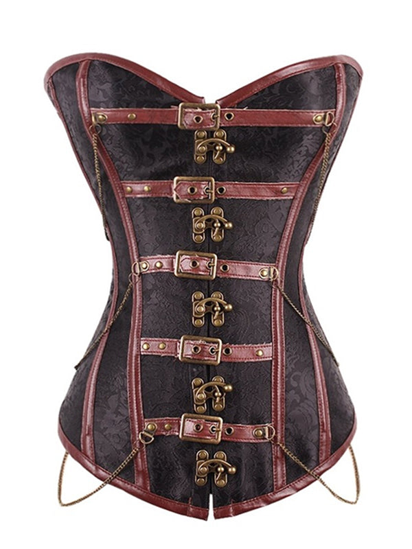 Women Sexy Steampunk Overbust Corset