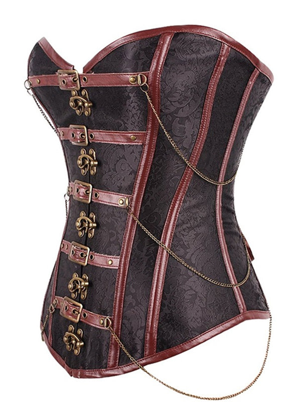 Women Sexy Steampunk Overbust Corset
