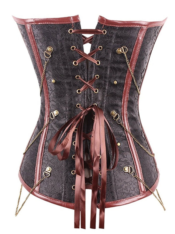 Women Sexy Steampunk Overbust Corset