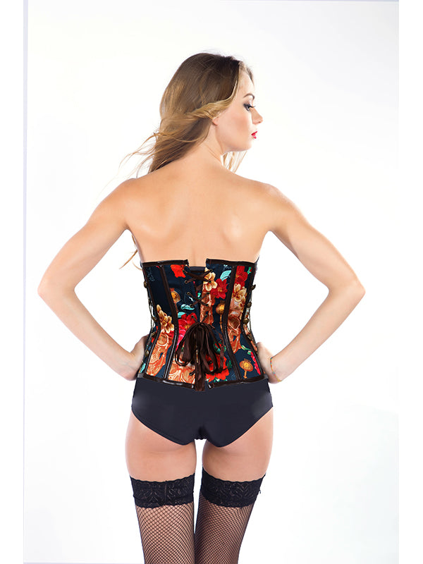 Steampunk Flower Women Overbust Corset