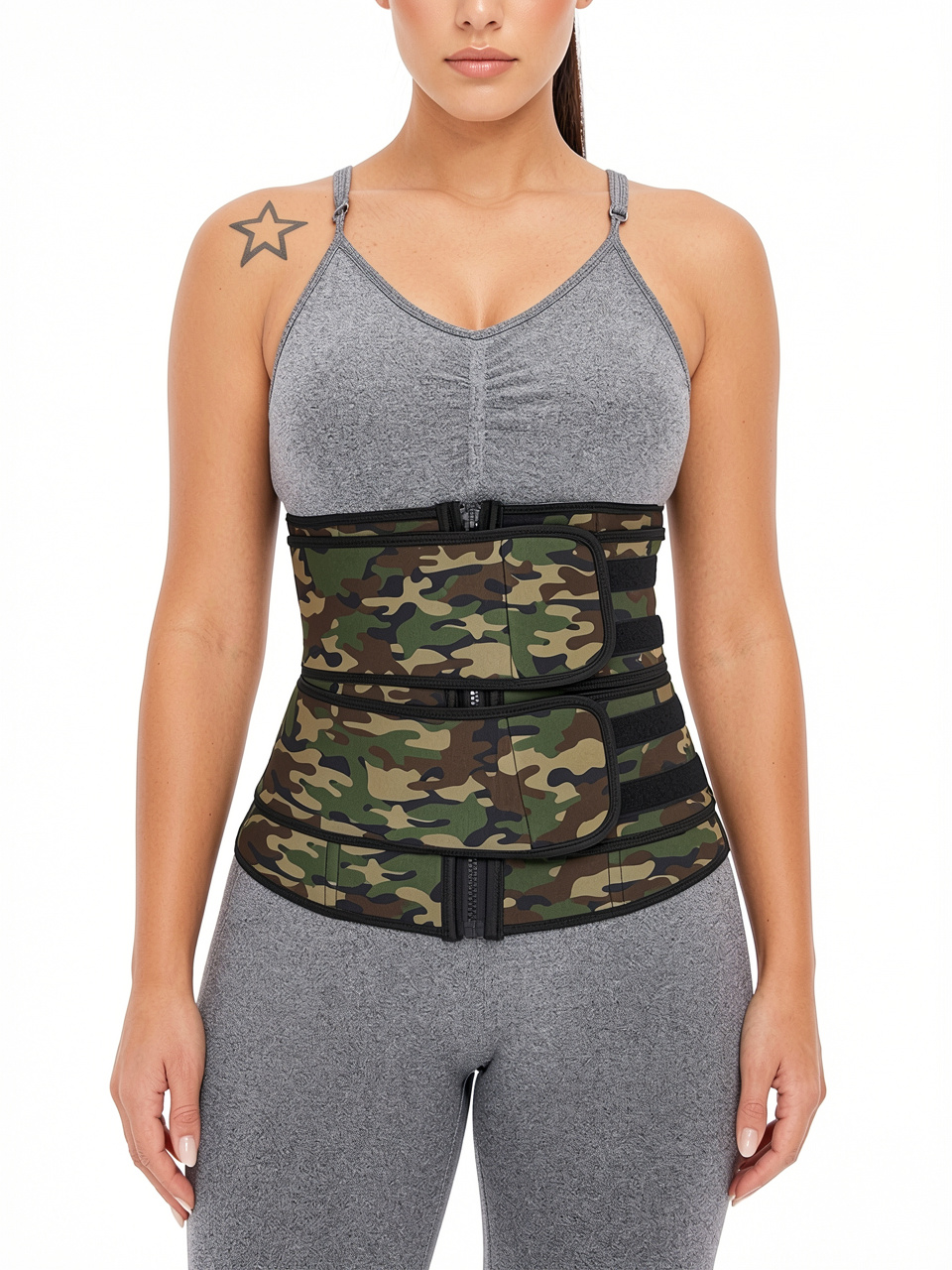 Sticker Latex Double-Belt Waist Trainer