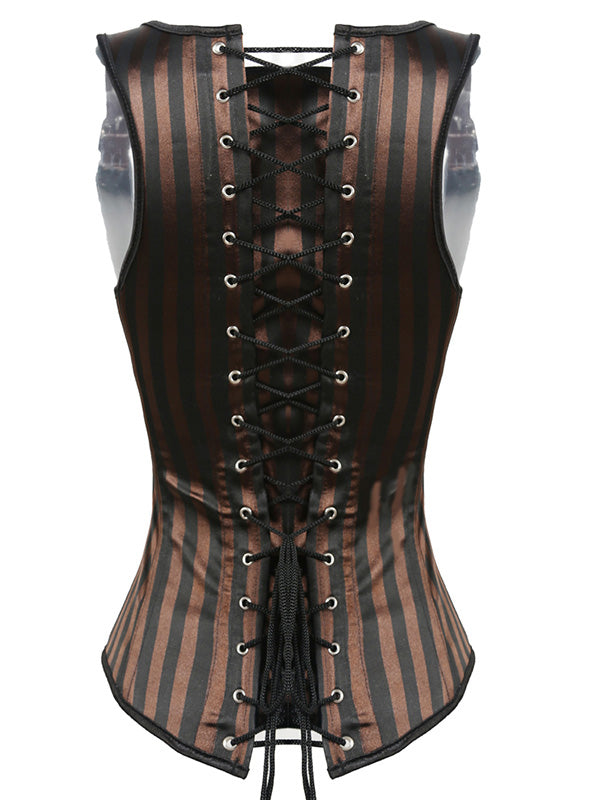 Brown Sexy Women Underbust Corset
