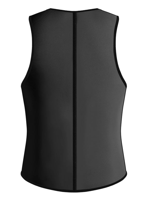 Blue S-4XL Men Two Side Latex Corset